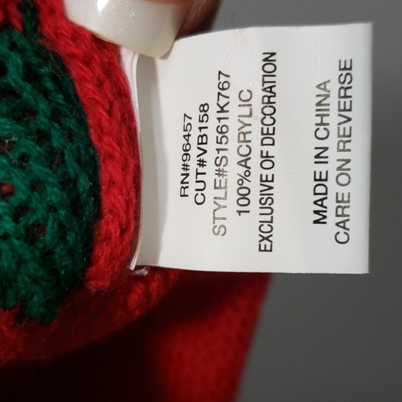 Love on a Hanger NWOT Red and Green Skirt with Gold Garland Trim, L - Picture 3 of 5